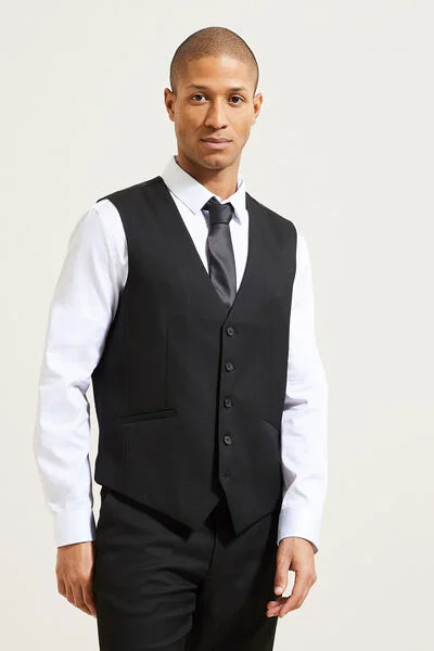 Gilet de costume uni slim