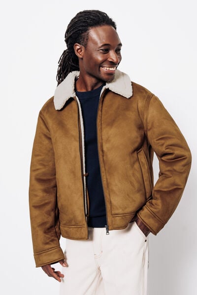 Blouson bombardier en sherpa