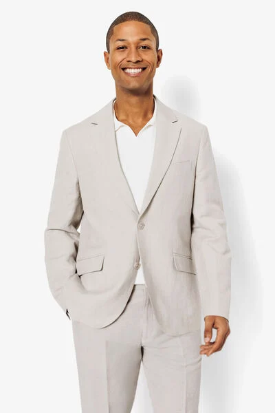 Veste de costume contenant du lin