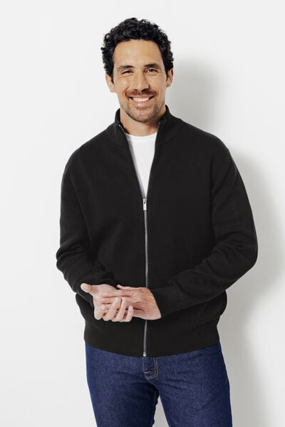 Gilet zipp&eacute; col montant