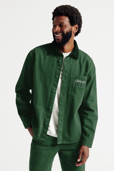 Surchemise Milwaukee Bucks licence NBA